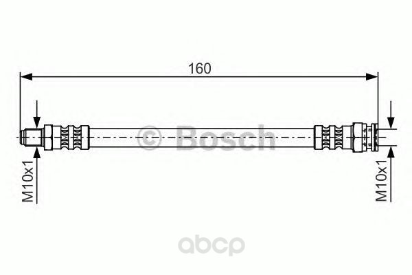фото Шланг тормозной системы bosch 1987476629 задний