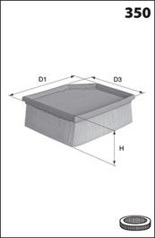 

Фильтр воздушный MECAFILTER ELP9052