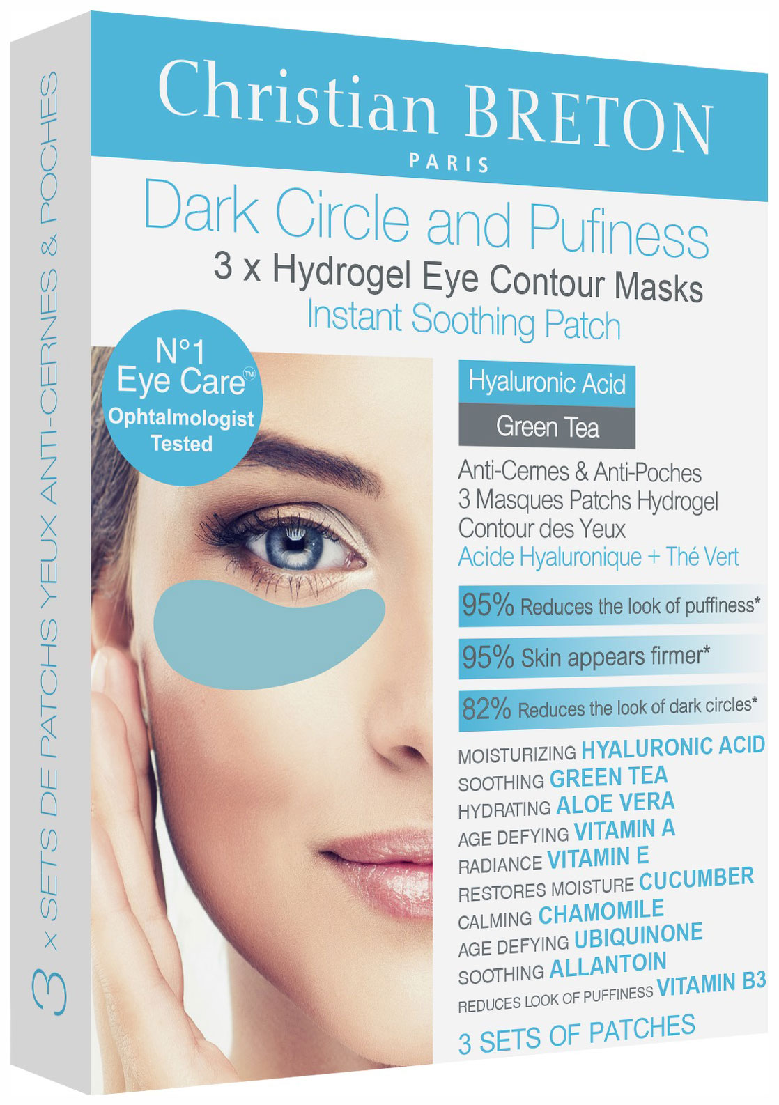 

Патчи для глаз Christian Breton Reduce Dark Circles Puffiness 3 шт
