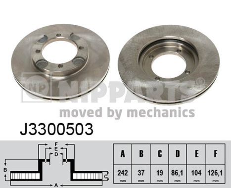 Тормозной диск NIPPARTS J3300503