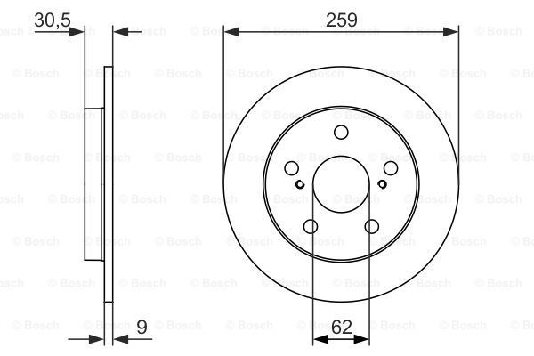 фото Тормозной диск bosch 0986479765