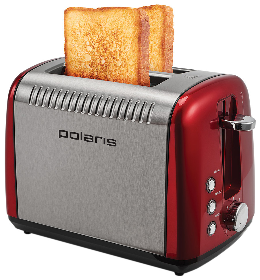 

Тостер Polaris PET0915A Retro, Красный;серебристый, PET 0915A