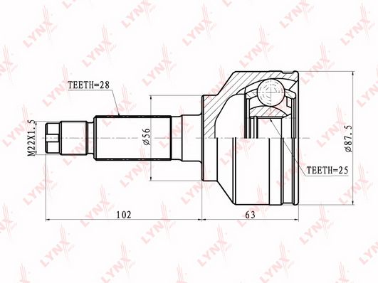 

Шрус LYNXauto CO-4408