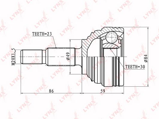 

Шрус LYNXauto CO-6326