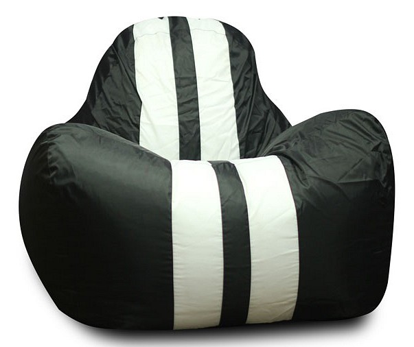 фото Кресло-мешок dreambag спорт s, черный, белый