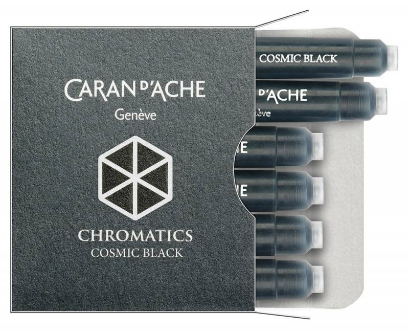 

Набор чернил Caran d’Ache 8021009 пластиковый картридж черные 6шт