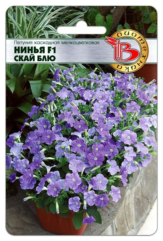 

Семена Петуния каскадная мелкоцветковая Нинья Скай Блю F1, 5 шт, Биотехника