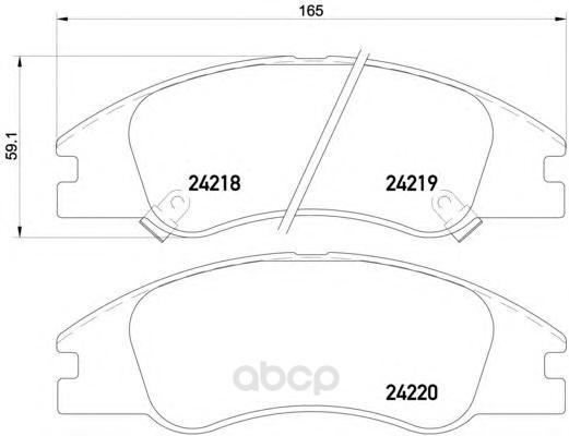 

Колодки тормозные дисковые, комплект Hella 8DB355012-041