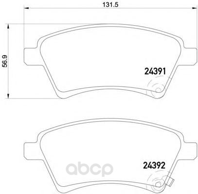 

Колодки тормозные дисковые, комплект Hella 8DB355012-511