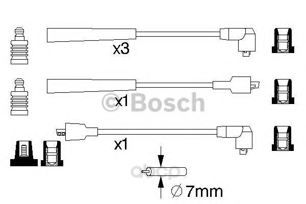 

Комплект высоковольтных проводов BOSCH 0986357122