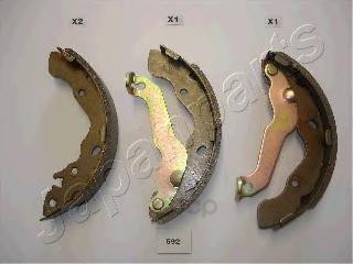 

Колодки барабанные hyundai elantra/matrix 00 Japanparts GF592AF