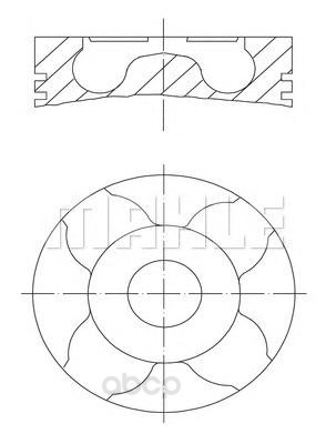 

Поршень двигателя Mahle/Knecht 0100404