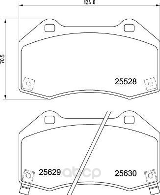 

Тормозные колодки дисковые brembo P59094