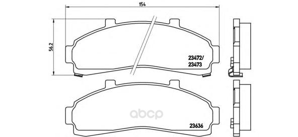 

Тормозные колодки brembo дисковые P24041