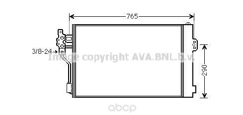 

Радиатор охлаждения двигателя Ava MSA5484D