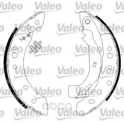 

Тормозные колодки барабанные Valeo 562810