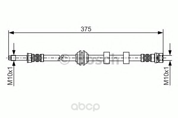 

Шланг тормозной системы BOSCH 1987476626 передний
