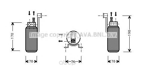 

Осушитель кондиционера Ava для Volkswagen Sharan 1995-2000 FDD296