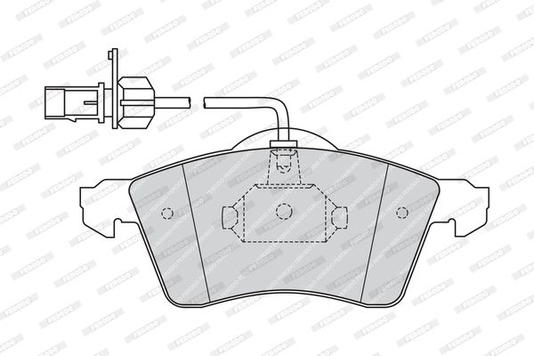 

Тормозные колодки FERODO дисковые FVR1518