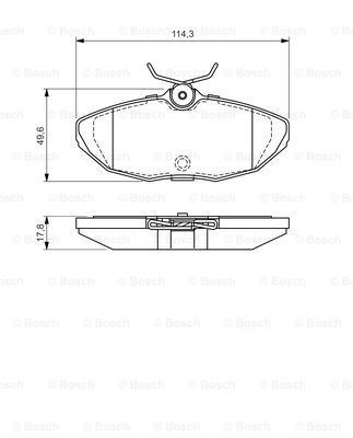 

Тормозные колодки Bosch дисковые 986424702