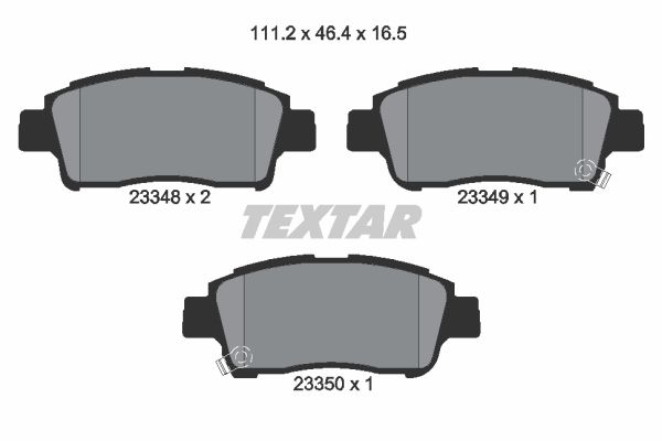 

Тормозные колодки Textar дисковые 2334803