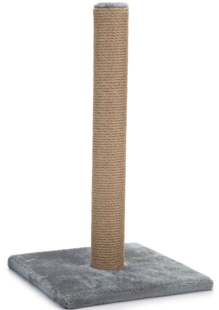 фото Когтеточка-столбик i.p.t.s. beeztees lesley для кошек (35 х 35 х 60 см, серый)