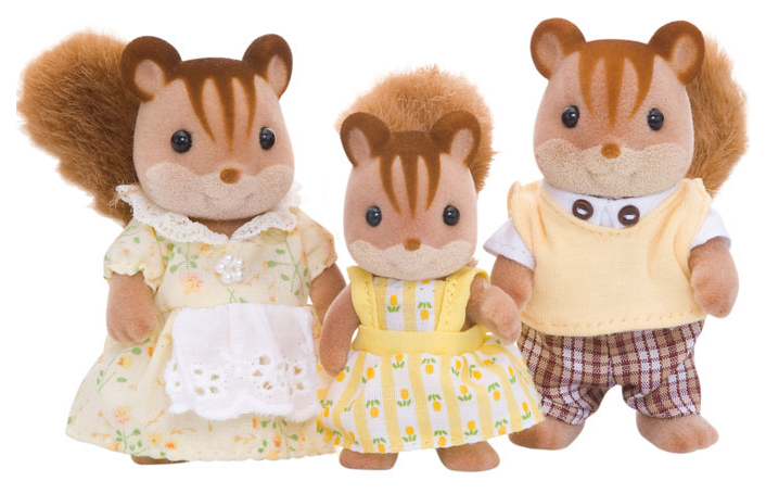 фото Игровой набор sylvanian families семья белок (3 фигурки)