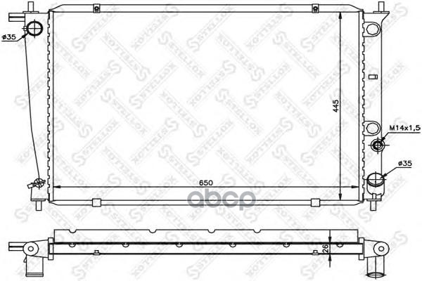 

Радиатор системы охлаждения Stellox 1025184SX