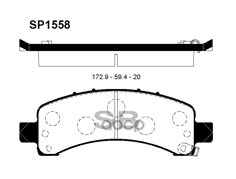 фото Комплект тормозных колодок sangsin brake sp1558