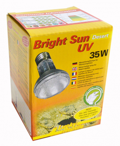 фото Ультрафиолетовая лампа для террариума lucky reptile bright sun uv desert, 35 вт
