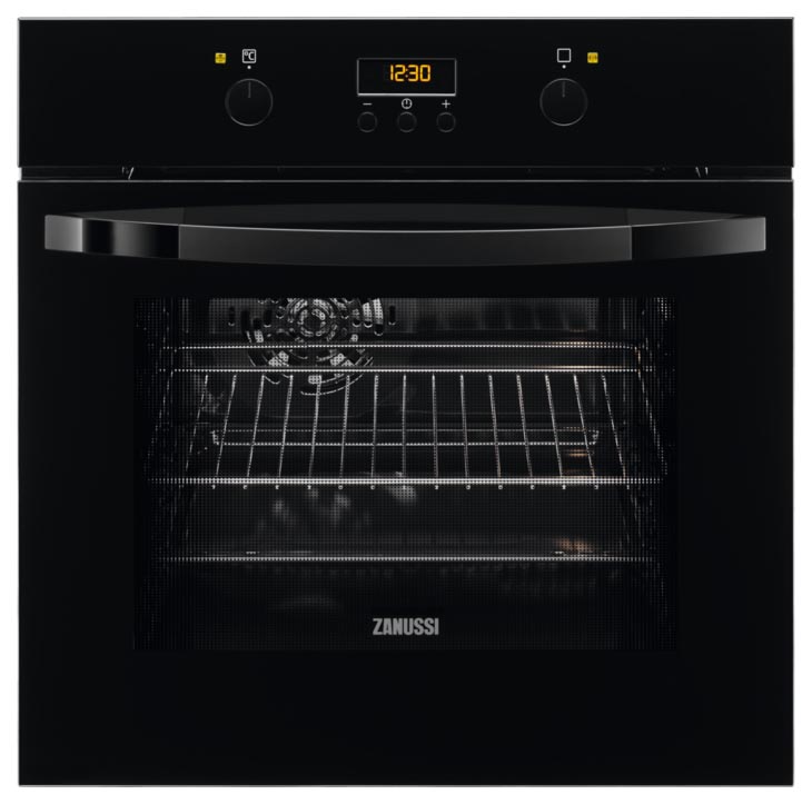 фото Встраиваемый электрический духовой шкаф zanussi opzb4210b black