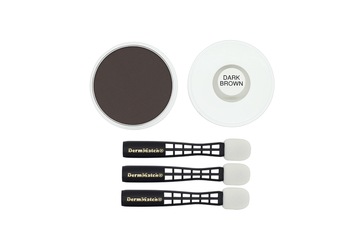 Камуфлирующая пудра DermMatch Dark Brown (темно-коричневый)  40 г