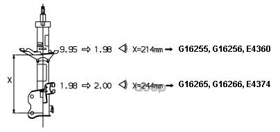 фото Амортизатор подвески monroe g16266