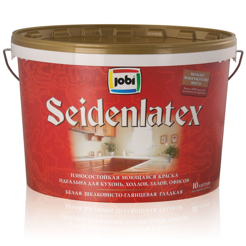 Краска Jobi Seidenlatex -20С, база A, 2,5 л