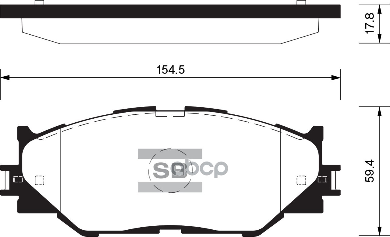 

Тормозные колодки Sangsin brake передние SP1543