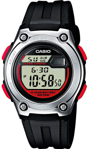 фото Наручные часы электронные мужские casio collection w-211-1b