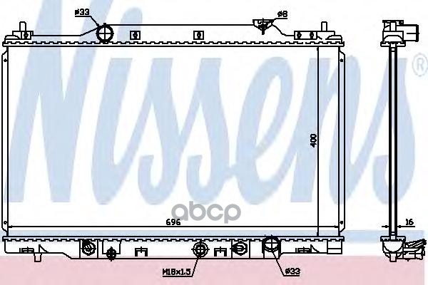 фото Радиатор охлаждения nissens 68104