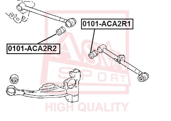 

Сайлентблок рычага подвески Asva 0101-ACA2R1