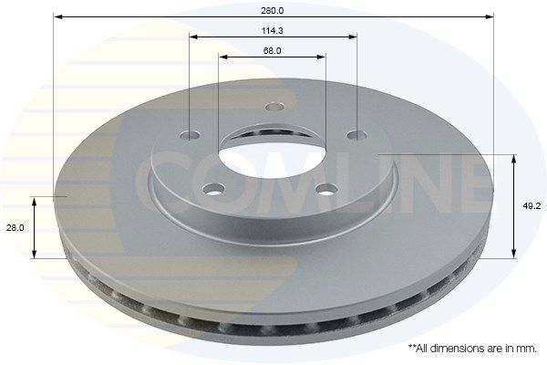 фото Тормозной диск comline adc0260v