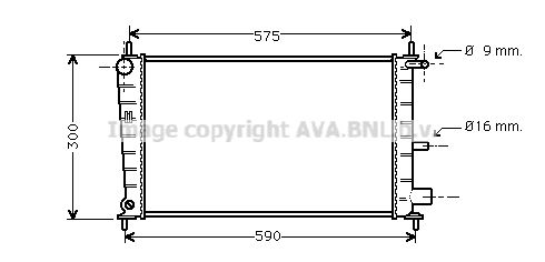 фото Радиатор охлаждения двигателя ava quality cooling fda2217