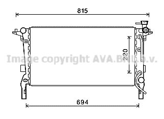 

Радиатор охлаждения двигателя AVA QUALITY COOLING HY2242
