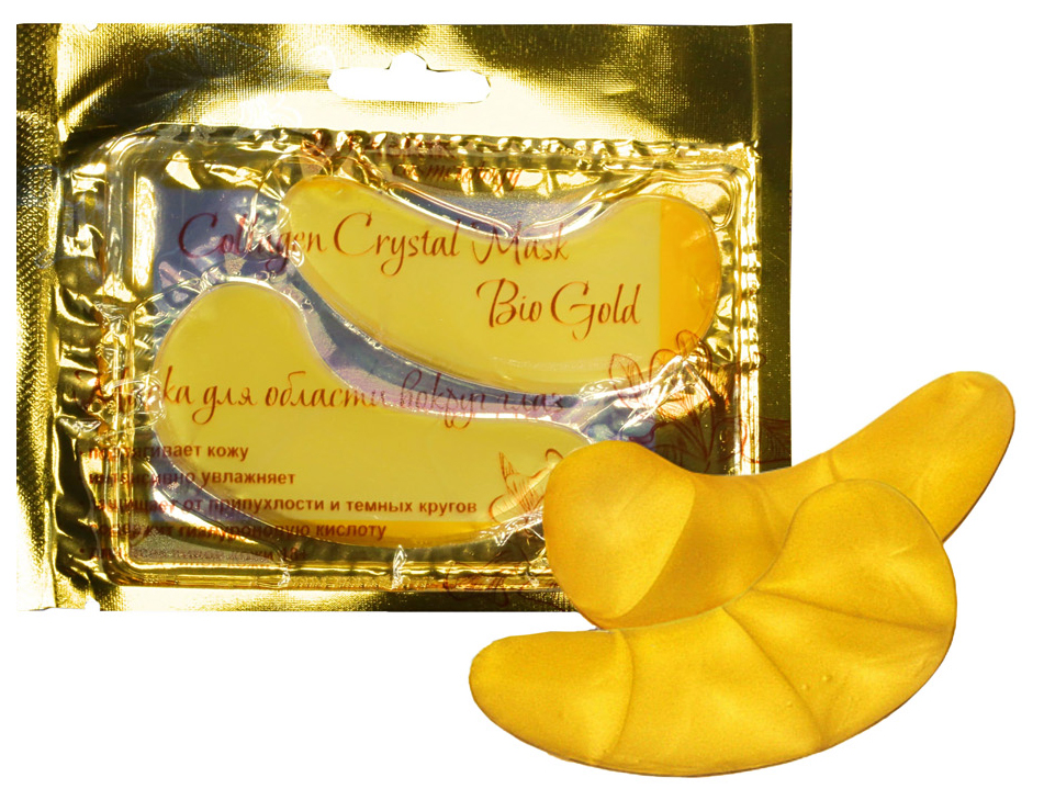 фото Маска для глаз fabrik cosmetology collagen crystal mask bio gold