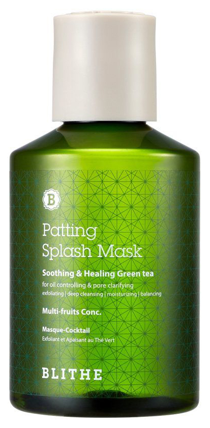 фото Маска для лица blithe patting water pack soothing & healing green tea 150 мл