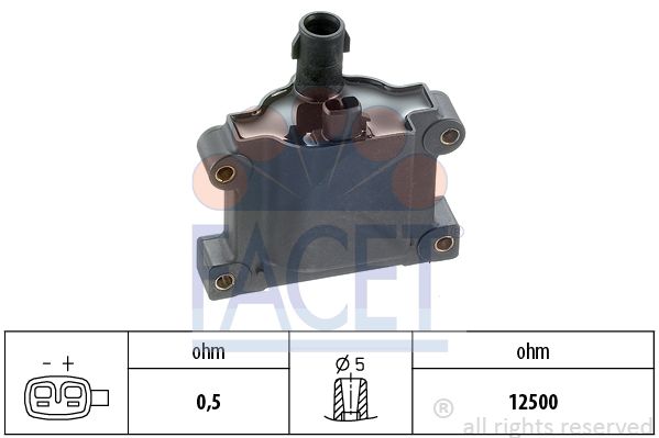 фото Катушка зажигания facet 9.6185s