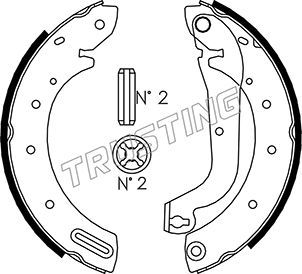 

Комплект тормозных колодок TRUSTING 067.188