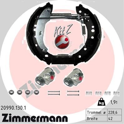 

Комплект тормозных колодок ZIMMERMANN 20990.130.1