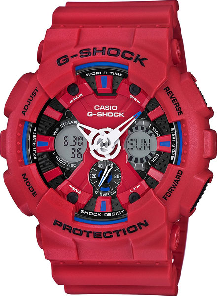 фото Японские наручные часы casio g-shock ga-120tr-4a с хронографом