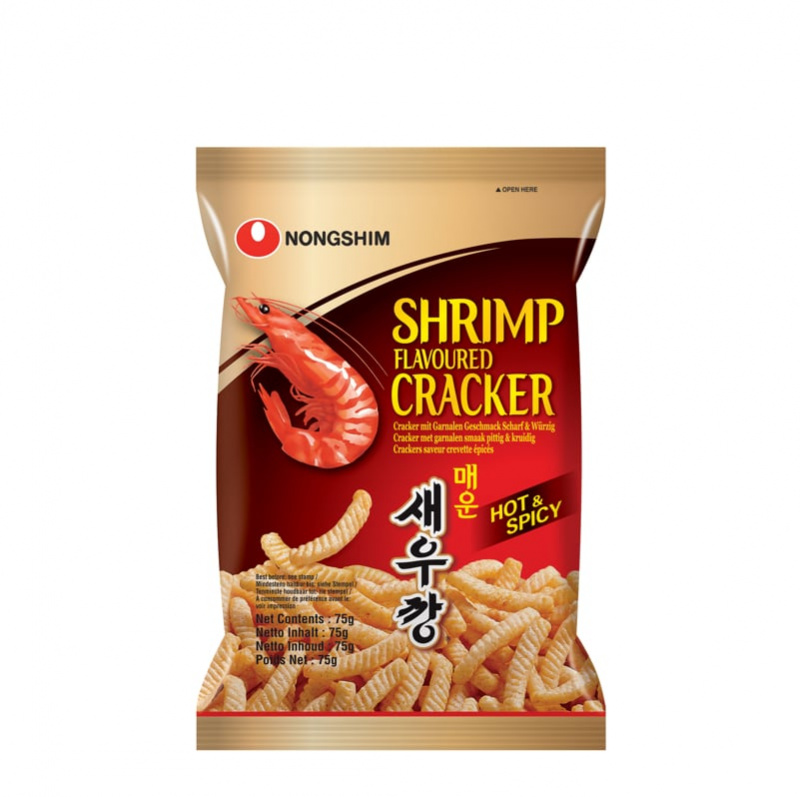 Чипсы Nongshim креветочные острые 75 г 210₽