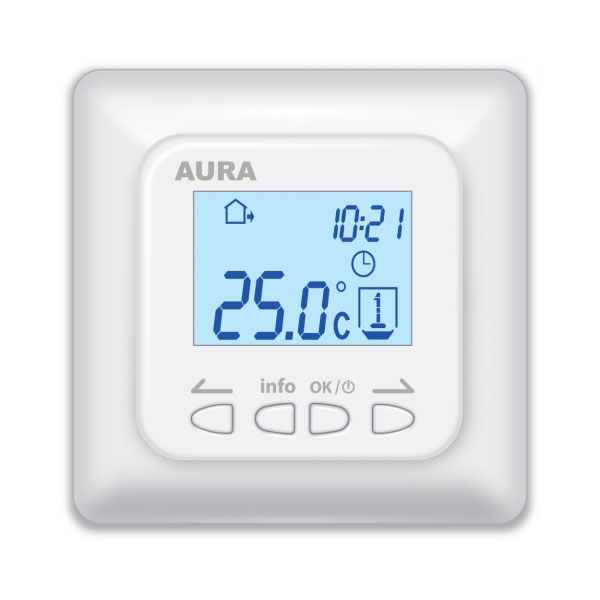 Терморегулятор для теплых полов Aura Technology LTC 730 белый