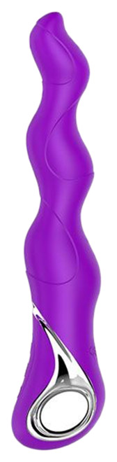 фото Фиолетовый изогнутый вибратор naghi no.18 rechargeable 3 motor vibe 15 см tonga